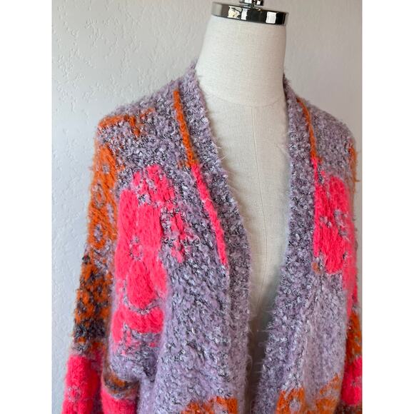 Free People Gather Me Close Multicolor Knit Cardigan size XS - Picture 10 of 11